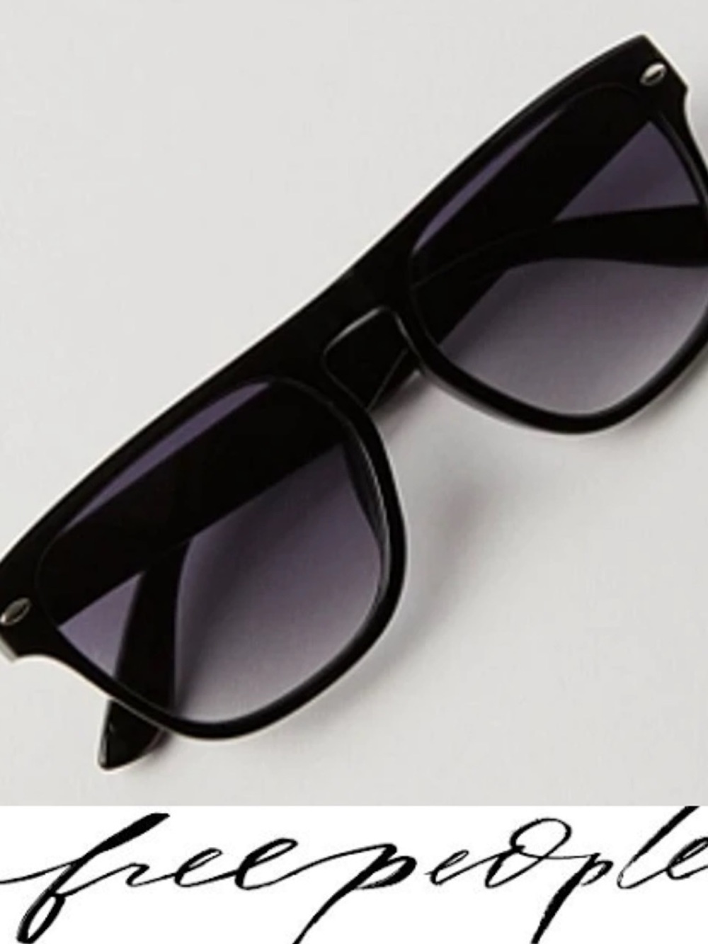 Free People Black Percy Wayfarer Sunglasses❤️ NWT